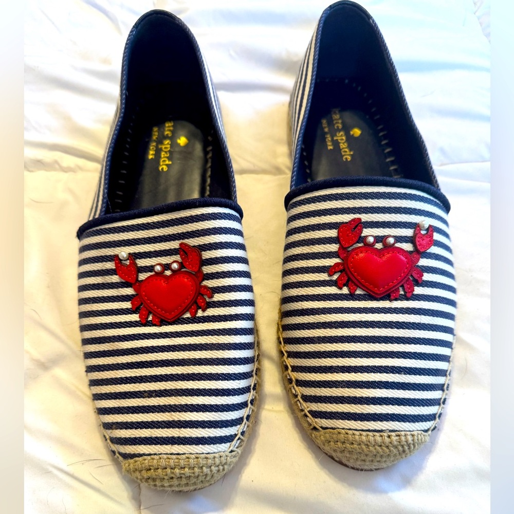 Kate Spade Laguna Espadrilles size 10 in Blazer Blue Multi